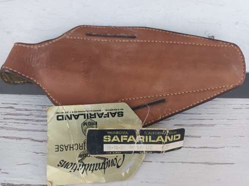 VINTAGE SAFARILAND S&W Monrovia Calif. Leather Gun Holster LG/FR 28