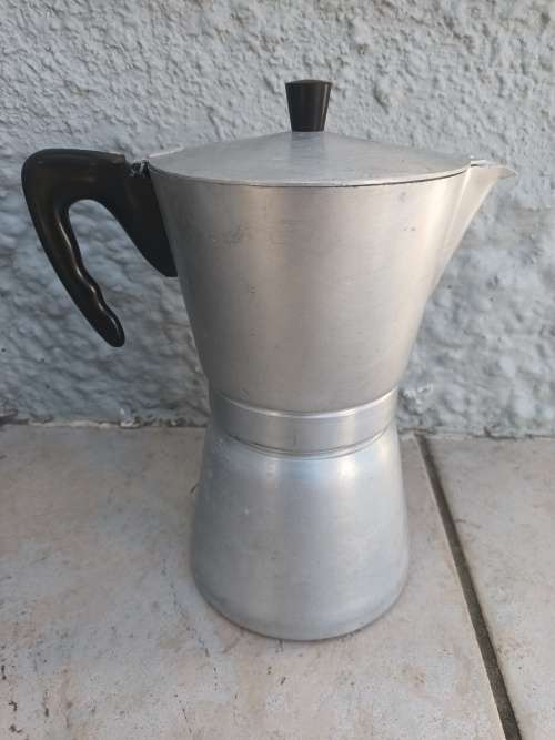 COFFEE RAPID Made in ITALY Bakelite Aluminum Coffee Maker Vintage Design XXe N3721