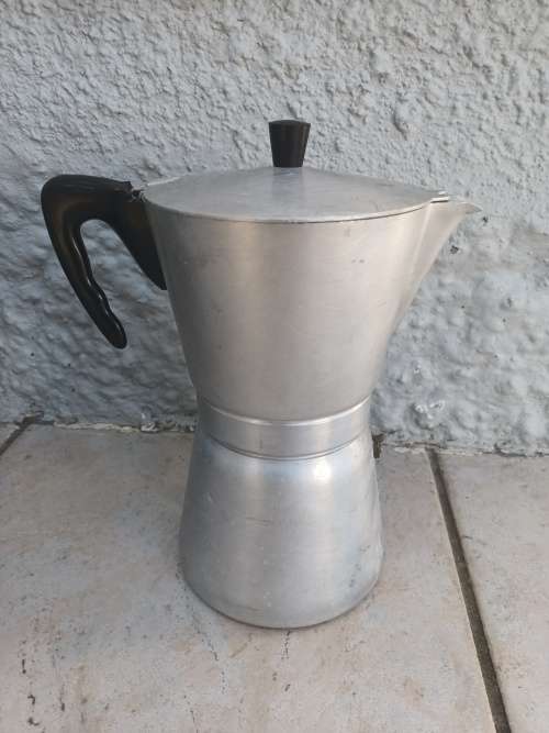 COFFEE RAPID Made in ITALY Bakelite Aluminum Coffee Maker Vintage Design XXe N3721