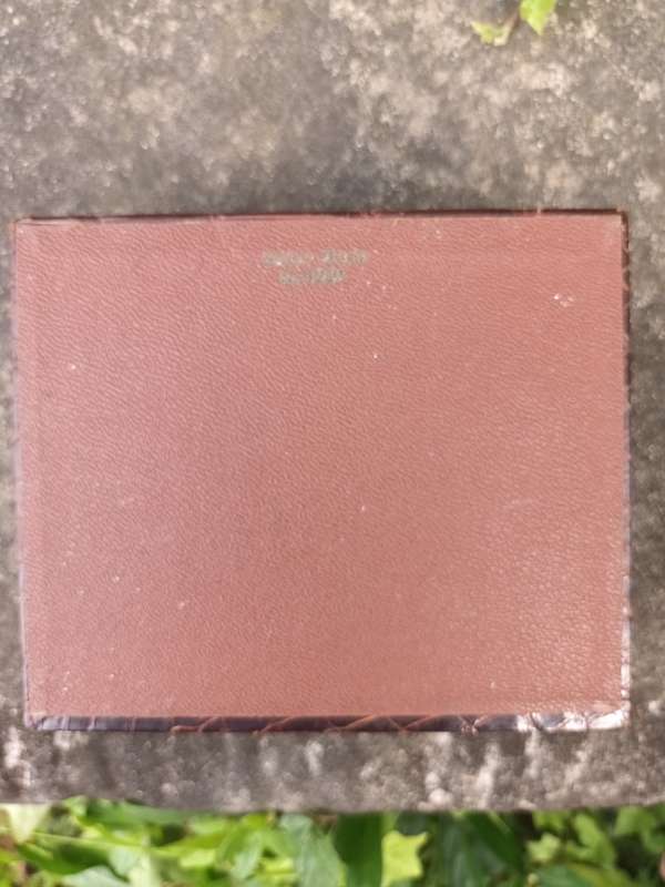 VINTAGE Swiss Made Embossed Crocodile Trinket Box No. 1201