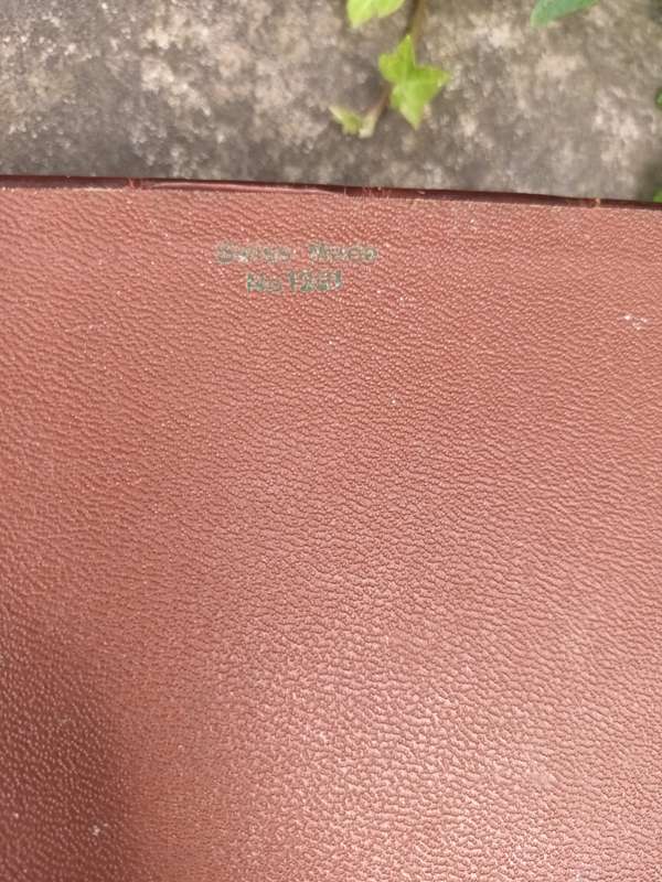 VINTAGE Swiss Made Embossed Crocodile Trinket Box No. 1201