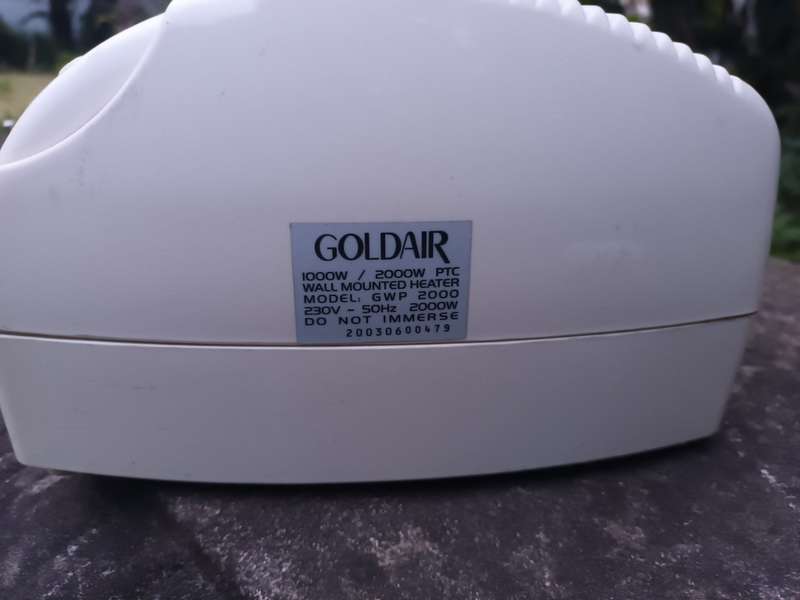 GOLDAIR 2000W PTC Wall Mounted Fan Heater GWP 2000