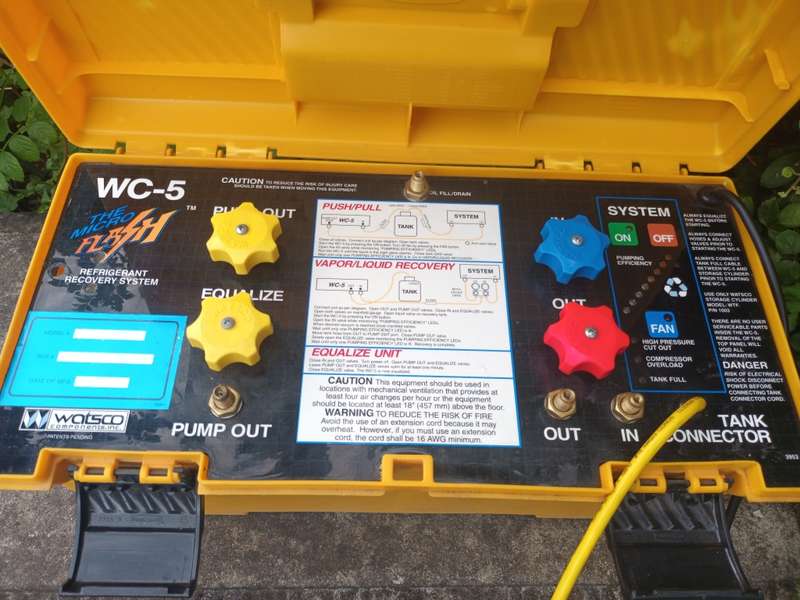 Watsco Micro Flash Refrigerant Freon Recovery System WC-5
