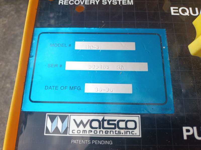 Watsco Micro Flash Refrigerant Freon Recovery System WC-5