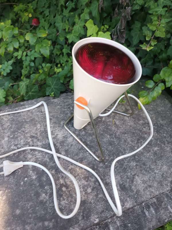 Vintage Infrared Philips HP 3603 Heat Lamp Made In Holland