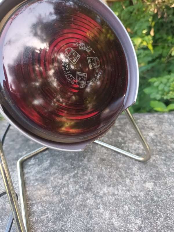 VINTAGE Retro Heat Lamp Philips Infraphil, 80s