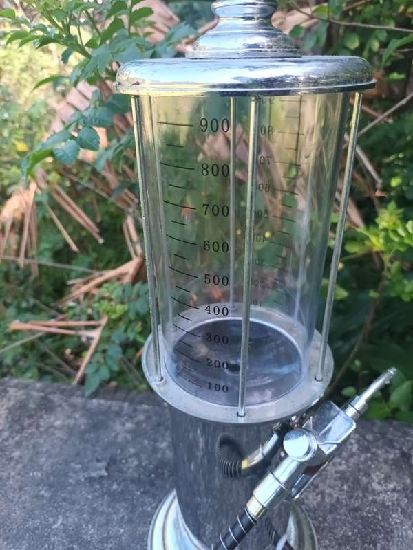 Vintage Style Gas Station Bar Butler With Trigger Operated Pump
