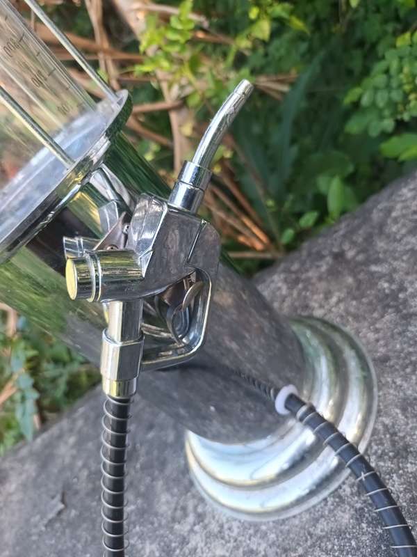 Vintage Style Gas Station Bar Butler With Trigger Operated Pump