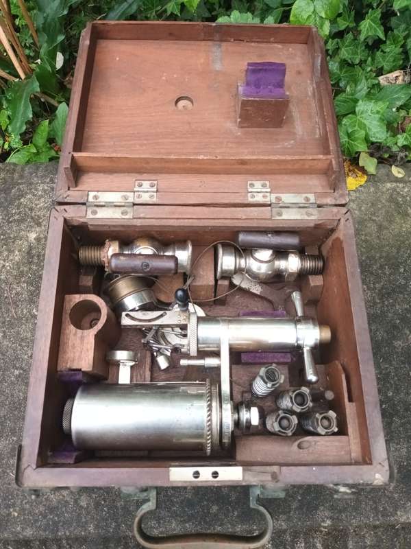 ANTIQUE 1890`s Ashcroft Mfg Steam Engine Indicator Tool Compression Rail Road