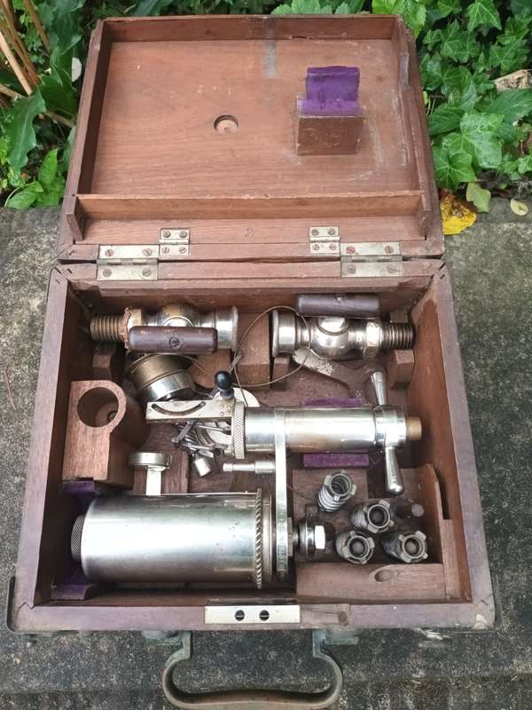 ANTIQUE 1890`s Ashcroft Mfg Steam Engine Indicator Tool Compression Rail Road