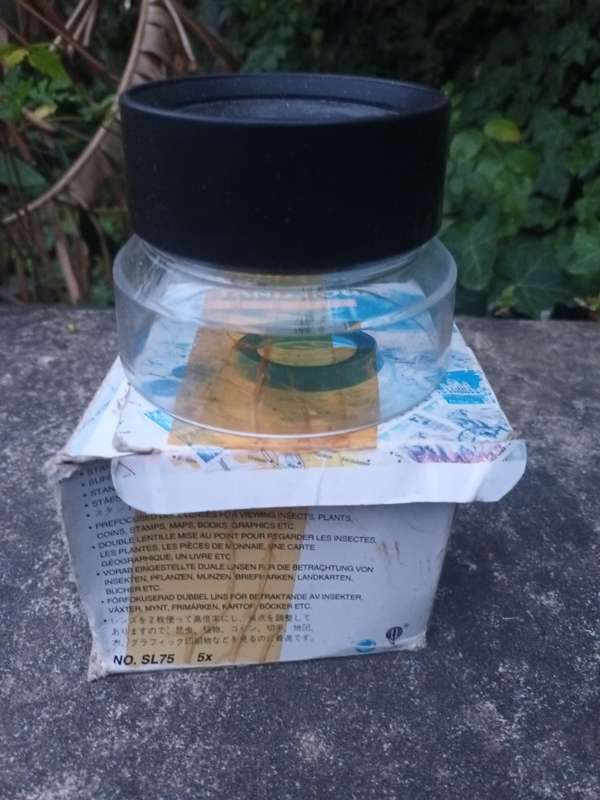 VINTAGE Stand Loupe Magnifier 75mm Diameter (5x) Insect Inspector No. SL75