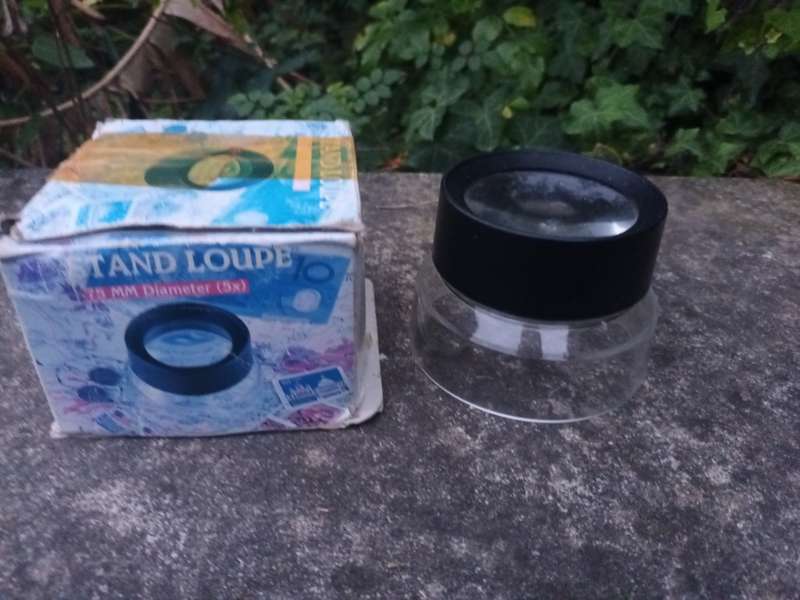 VINTAGE Stand Loupe Magnifier 75mm Diameter (5x) Insect Inspector No. SL75