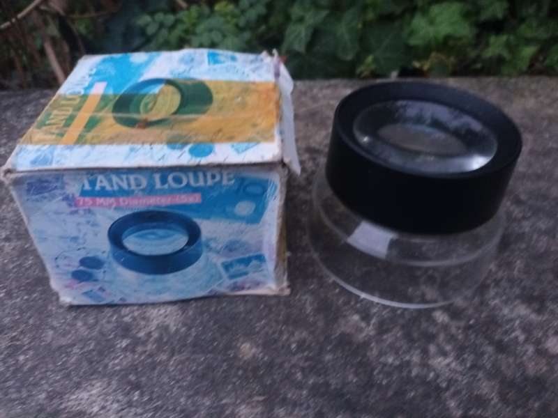 VINTAGE Stand Loupe Magnifier 75mm Diameter (5x) Insect Inspector No. SL75