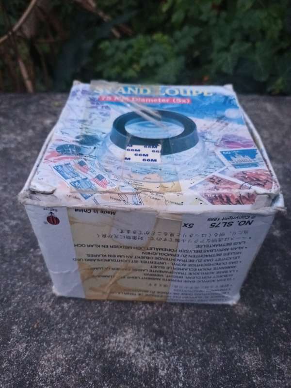 VINTAGE Stand Loupe Magnifier 75mm Diameter (5x) Insect Inspector No. SL75