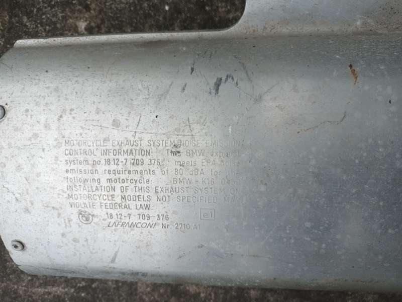 BMW G450X K16 exhaust original 18127709376