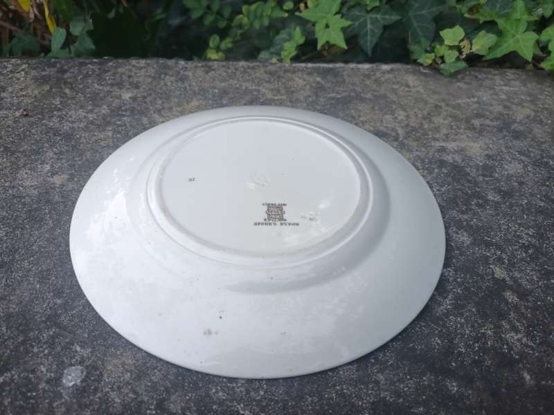 VINTAGE Beautiful Copeland Spode Byron Green Trim Plate