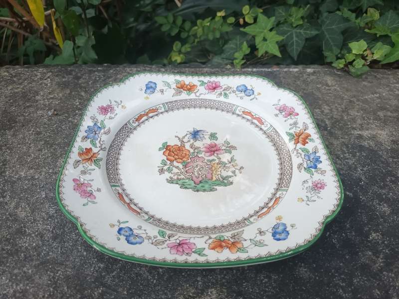VINTAGE 1952 Spode Chinese Rose Plate 629599 Copeland Bread/ Cake Plate