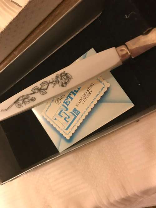 Eterite cake lifter and fork set