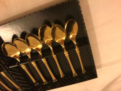 Set of cake forks and spoons