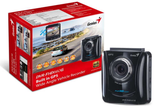 Genius 1080p car dvr with gps (DVR-FHD660G)