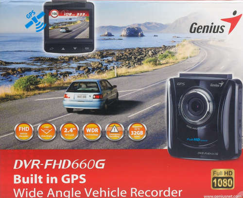 Genius 1080p car dvr with gps (DVR-FHD660G)