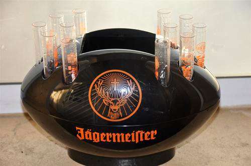 Jagermeister 12 Shot shooter stems with Bottle Holder perfect for the Bar