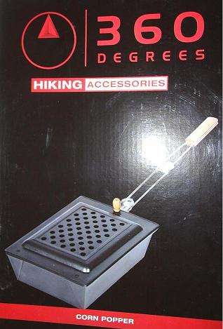 Hiking accessories popcorn maker 23cmX18cmX7cm brand new use on open fire