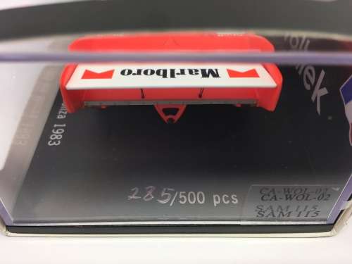 SPARK PORSCHE 956 1000KM MONZA 1983 1/43 LTD ED 135/500 Wollek Boutsen