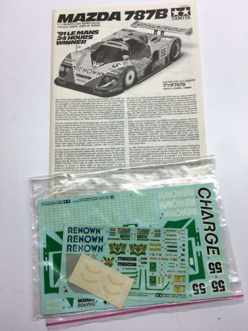 TAMIYA MAZDA 787B LE MANS 1991 MODEL KIT 1/24