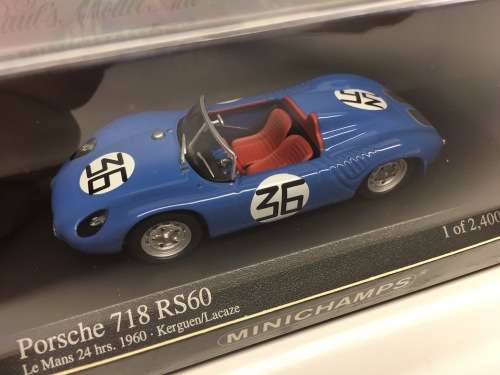 Porsche 718 RS60 1960 #36 LM minichamps 430 606536