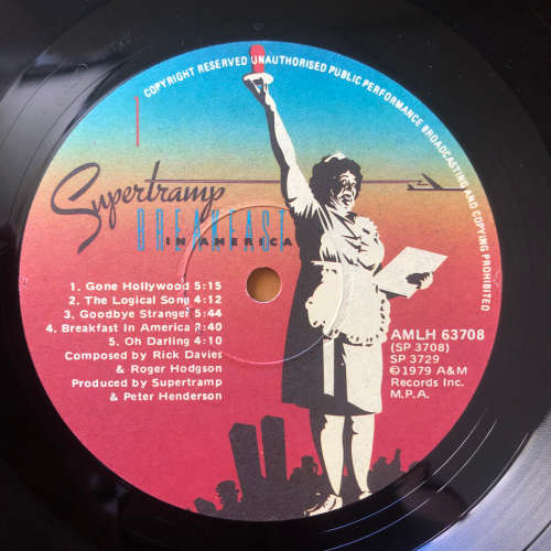SUPERTRAMP - BREAKFAST IN AMERICA . LP VINYL. SA
