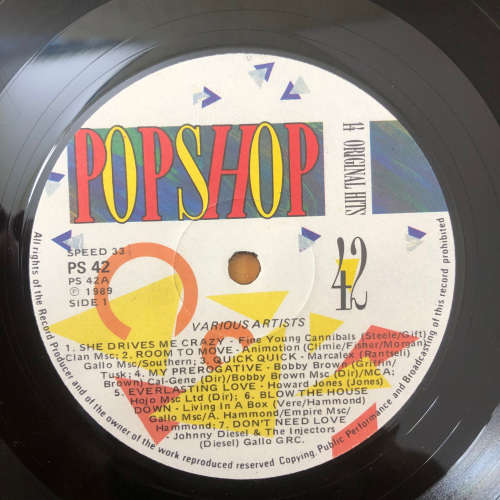 POP SHOP 42 . LP VINYL - VG . GATEFOLD