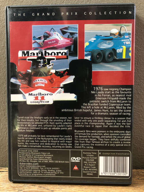 DVD`s MOTORSPORT x11 box set F1 1970s