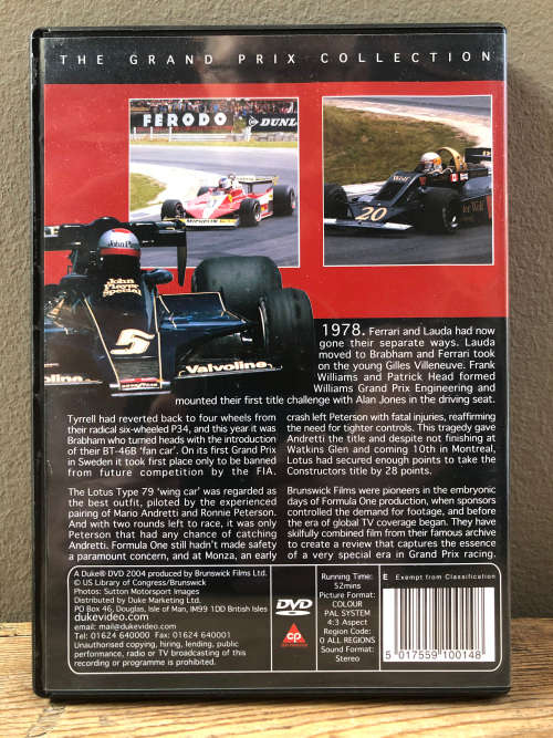 DVD`s MOTORSPORT x11 box set F1 1970s