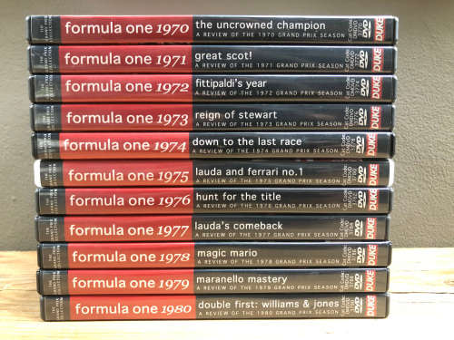 DVD`s MOTORSPORT x11 box set F1 1970s