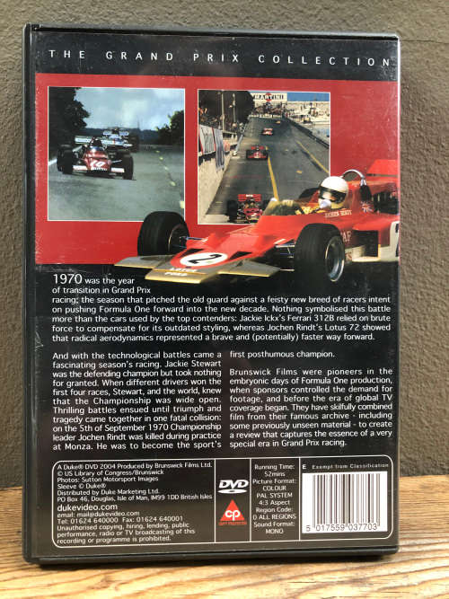 DVD`s MOTORSPORT x11 box set F1 1970s