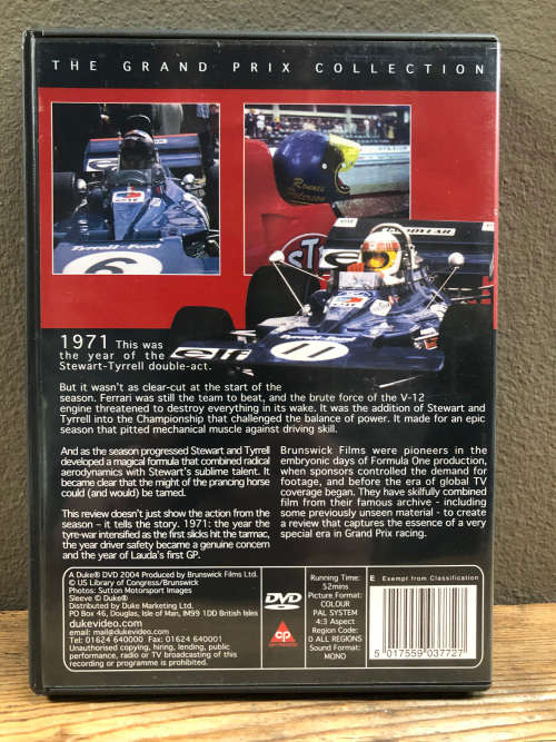 DVD`s MOTORSPORT x11 box set F1 1970s