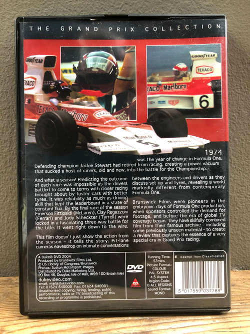 DVD`s MOTORSPORT x11 box set F1 1970s