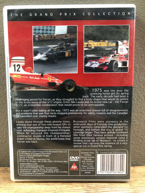 DVD`s MOTORSPORT x11 box set F1 1970s