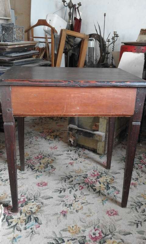Antique yellowwood and stinkwood side table