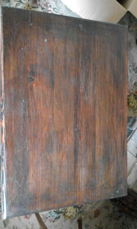 Antique yellowwood and stinkwood side table