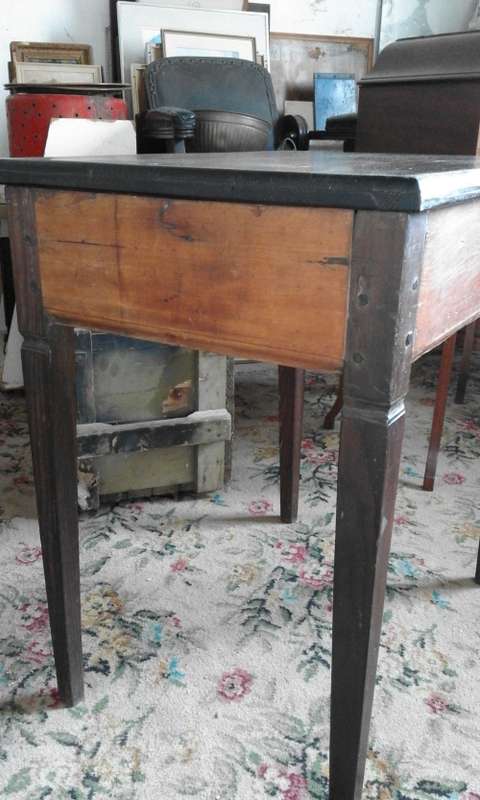 Antique yellowwood and stinkwood side table