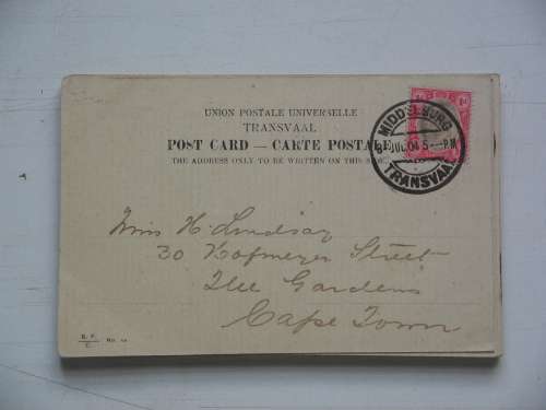 Antique postcards of Johannesburg c. 1904