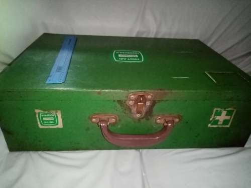 Old metal first aid kit