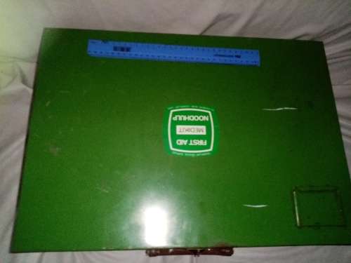 Big old metal first aid kit