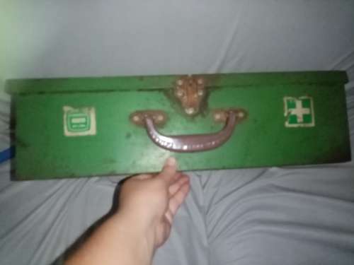 Big old metal first aid kit