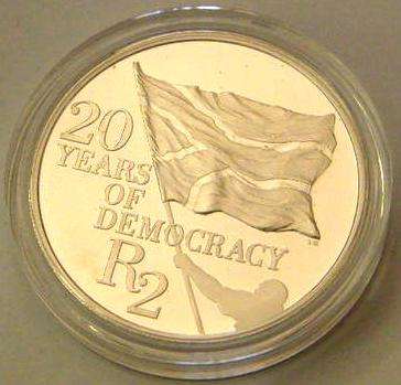 20 YEAR DEMOCRACY SILVER PROOF 2014 ***EXTRA SPECIAL***