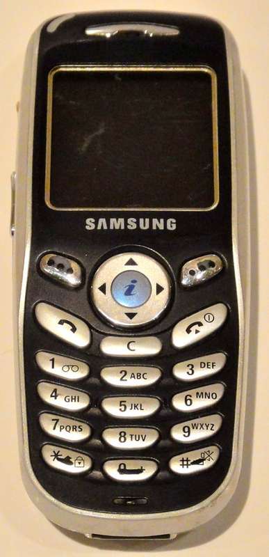 SAMSUNG SGH-X100 MOBILE PHONE AND CHARGER