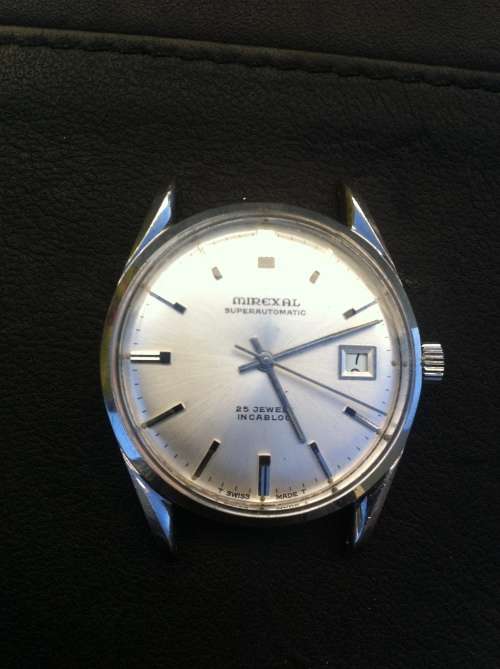 Vintage MIRALEX Swiss Mens mechanical watch - Bargain SOLD AS IS