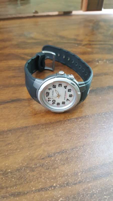 JAGA watch with rubber strap QUALITY - WORKING ORDER BARGAIN